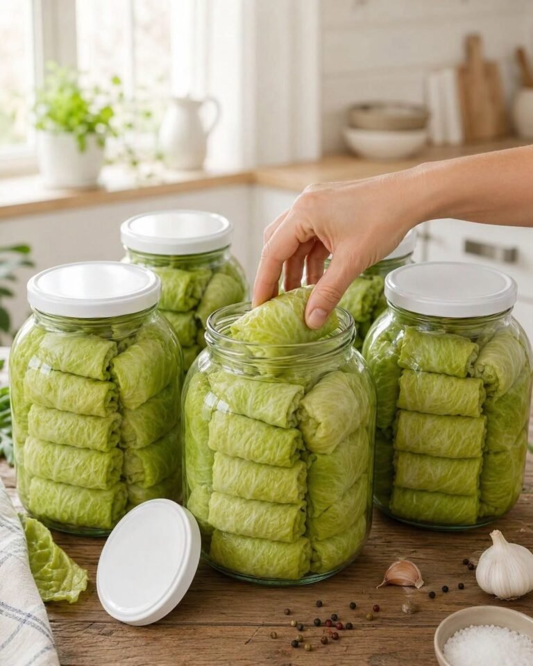 🥬 Frunze de varză pentru sarmale la borcan – o conservă care vă va economisi mult timp iarna
