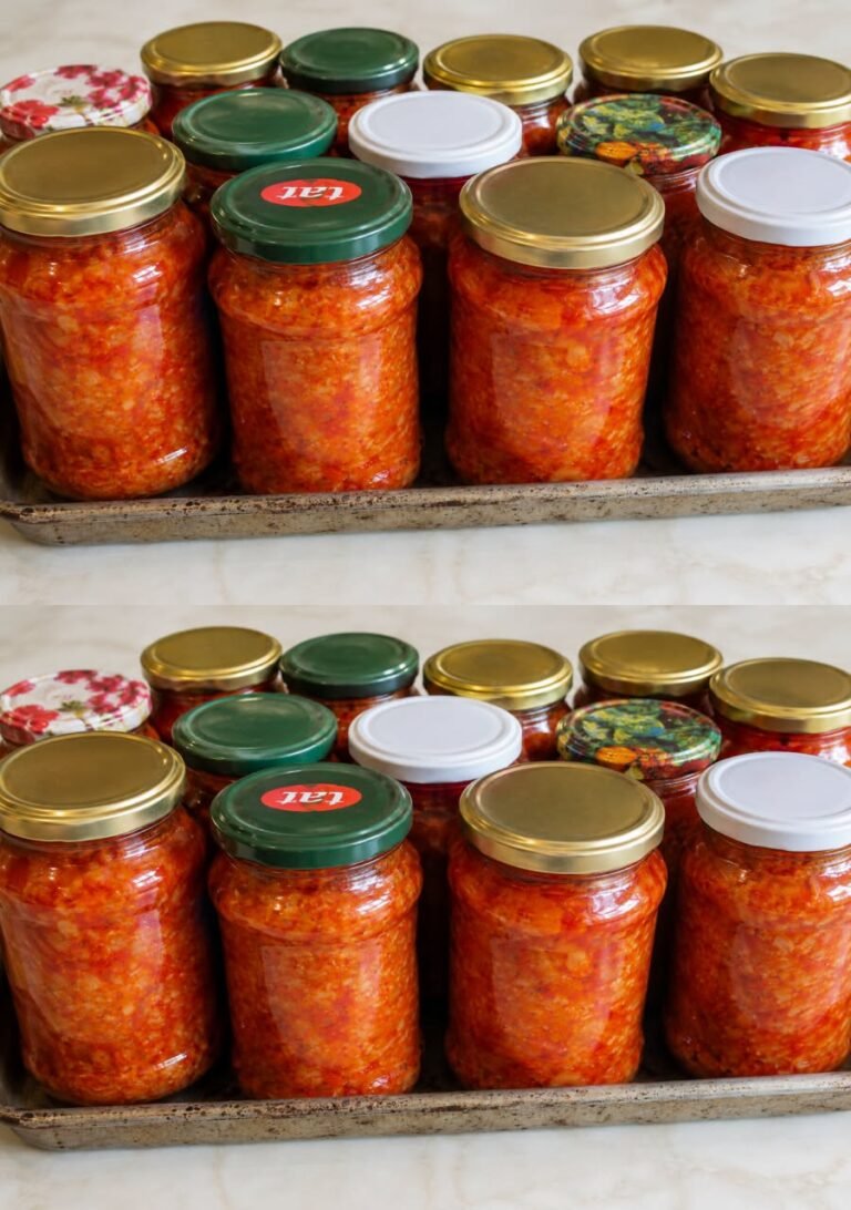 Tocana de legume cu orez pentru iarna reteta de conserva